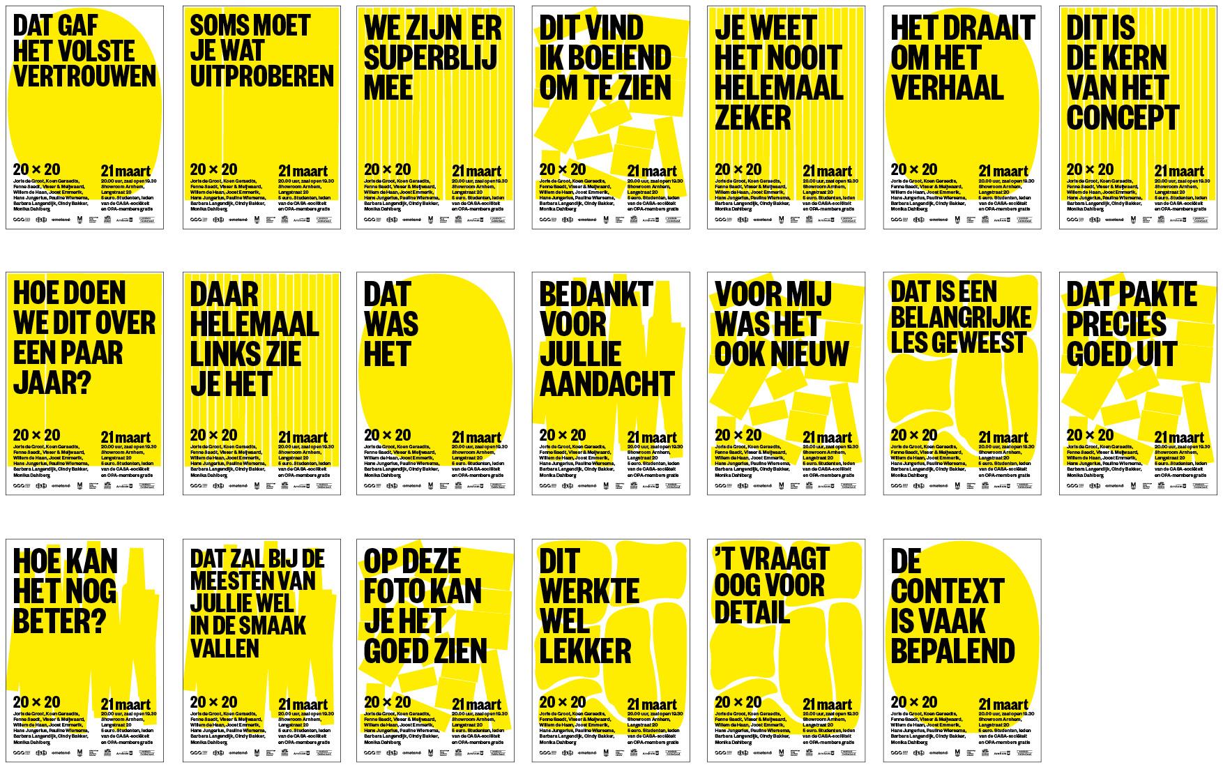 20 posters voor OPA's 20x20!